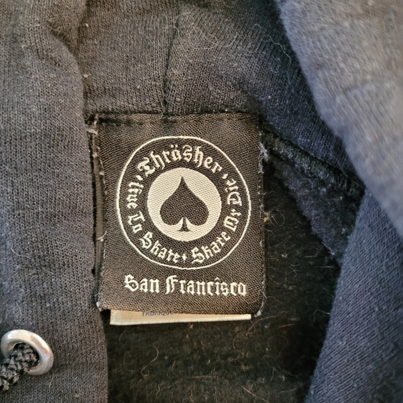 Thrasher Magazine Black Hoodie - women's size Small. - Picture 7 of 16